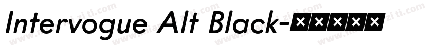 Intervogue Alt Black字体转换